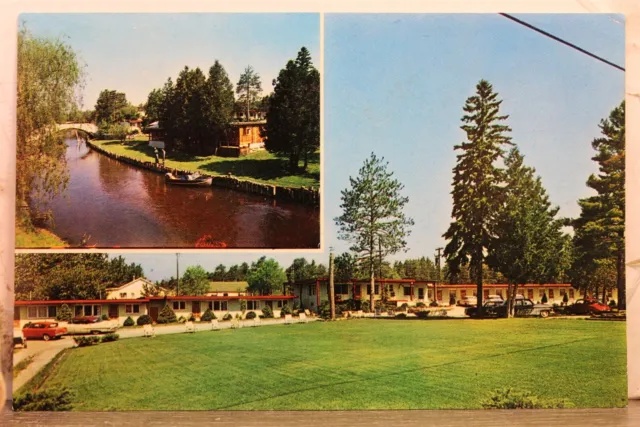 Michigan MI Indian River Jone's River Motel Postcard Old Vintage Card View Post