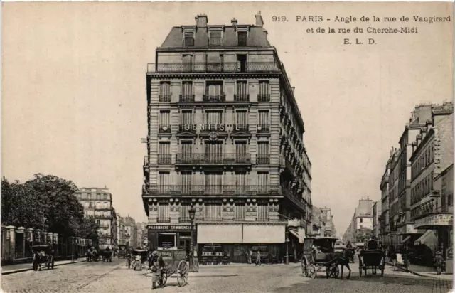 CPA PARIS (15e) Angle de la Rue de Vaugirard. Rue du Cherche-Midi (536865)