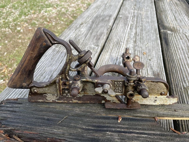 Vintage Stanley No. 45 Hand Wood Plane