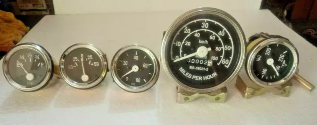 JEEP Willys Tachometer passend für 1946–66 CJ-2A, 3A, 3B, M38, M38A1...