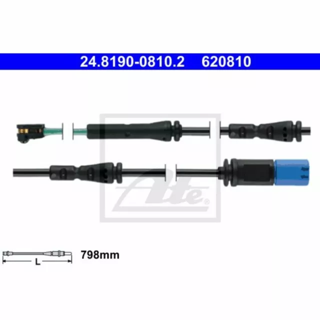 Warnkontakt, Bremsbelagverschleiß ATE 24.8190-0810.2