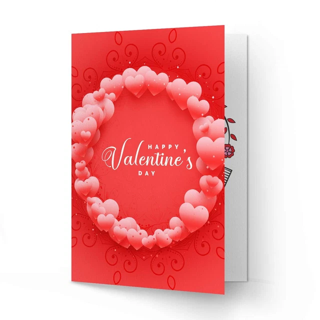 Happy Valentin Tag Schöne Grußkarten Multicolor für Couples