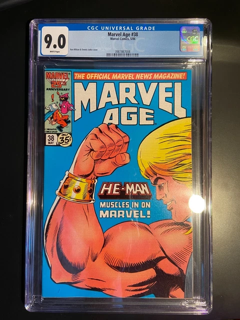 Marvel Age 38 He-Man 9.0 CGC Preview of the 1st SERIES Key 
