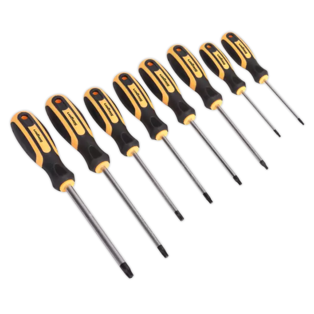 8Pc Trx-Star Set Tournevis - TRX Star / Torx Souple Poignée Siegen Par Sealey