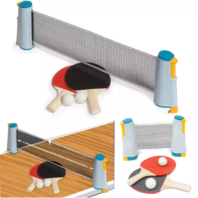 Table Tennis Game Instant Indoor Portable Travel Ping Pong Ball Set Extendable