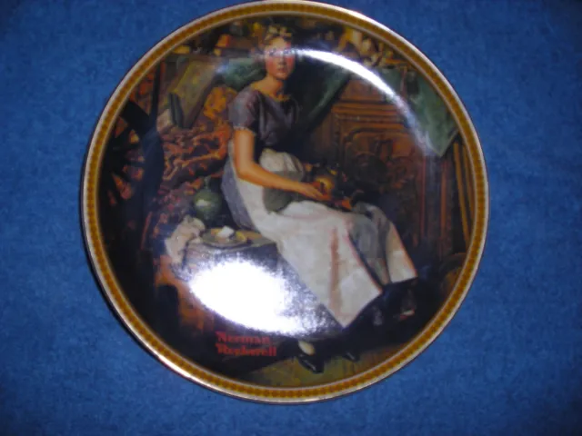 Norman Rockwell "Dreaming In The Attic" Collectible Plate "Rediscovered Women"
