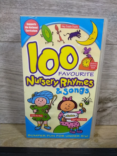 100 CLASSIC FAVOURITE Nursery Rhymes And Songs VHS 2002 Vintage Kids 100-classic-favourite-nursery-rhymes-and-songs-vhs-2002-vintage-kids