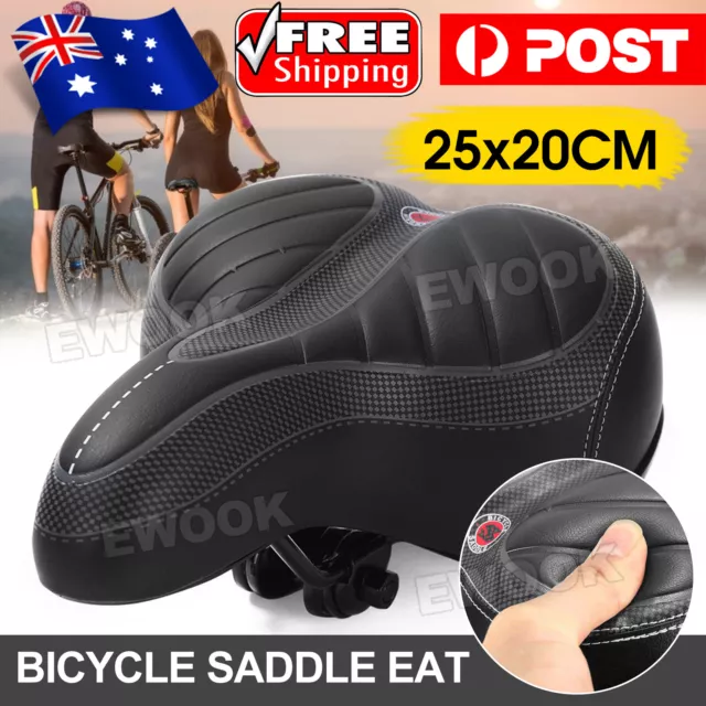 Bicycle Saddle Bike Seat Wide Extra Comfort Soft Cushion Cover Padded Sporty Pad