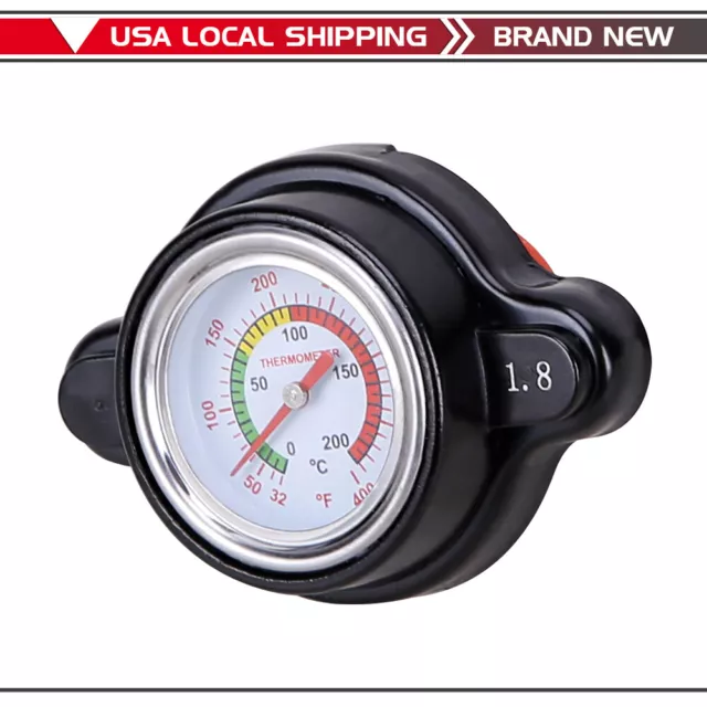 High Pressure Radiator Cap with Temperature Gauge 1.8 Bar Radiator Cap 25.6Psi