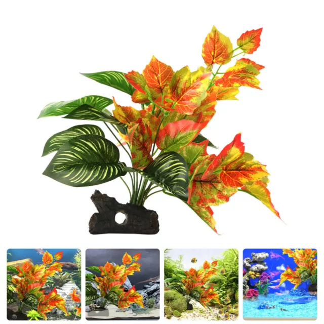 Plastique Pu Aquarium Aménagement Paysager Plantes Aquatiques Décor Botanique