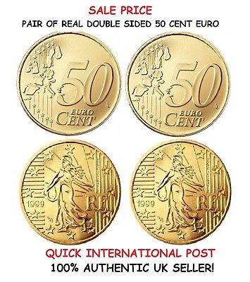 DAVID BLAINE MAGIC Mordu et restauré pièce de monnaie 50c 50 cents euro pièce de monnaie Bite Out 