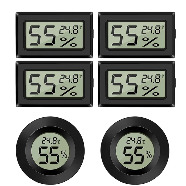 6 X Mini Hygrometer Thermometer Humidity Meter LCD-Digital Display Temperature