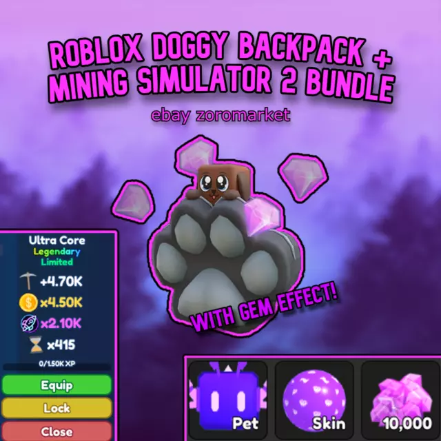 Doggy Backpack - Mining Simulator 2 Roblox Promo Code