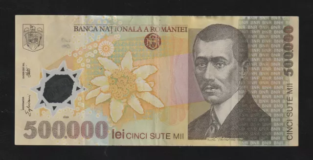 Romania, 500000 Lei, 2000, P-115, Banknote