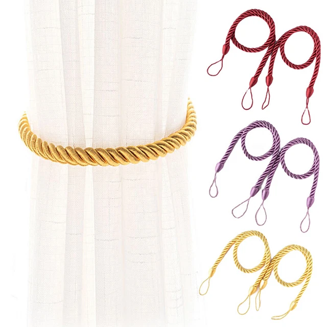 1x Simple Weaving Curtain Holdbacks Rope Tie Backs Tiebacks Home Decoration Gift