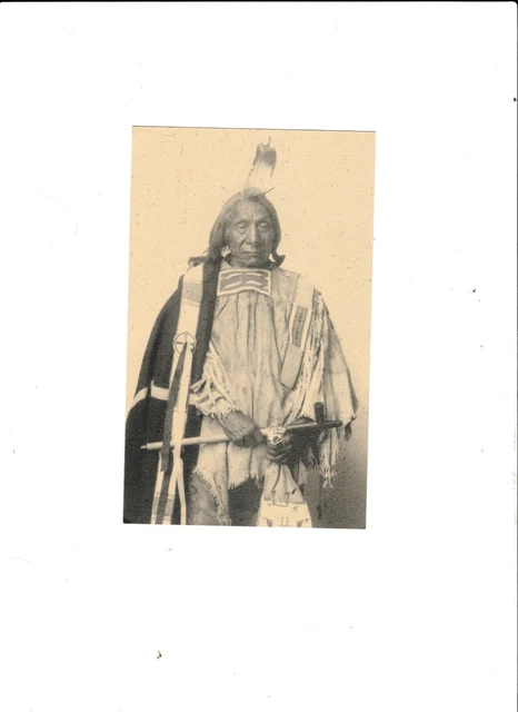 a post card of Chef Red Cloud by Frank Reinhart 1898