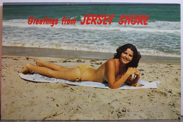 New Jersey NJ Shore Greetings Postcard Old Vintage Card View Standard Souvenir