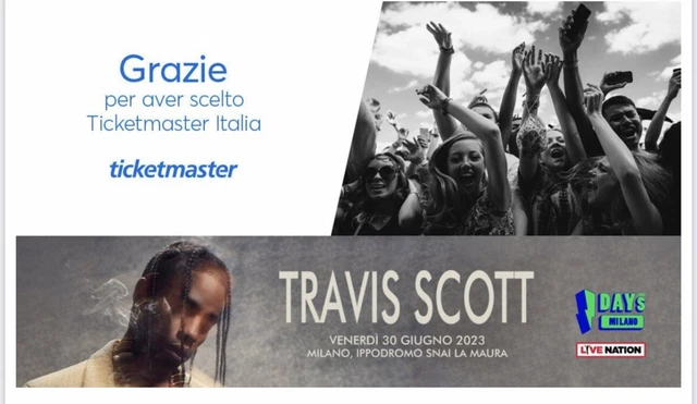 Biglietti concerto Travis Scott 30/06/23 Pit
