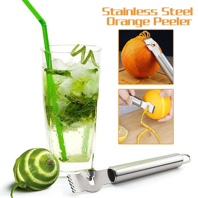 NEW LEMON LIME Orange Fruit Citrus Zester Peeler Kitchen Craft Stee