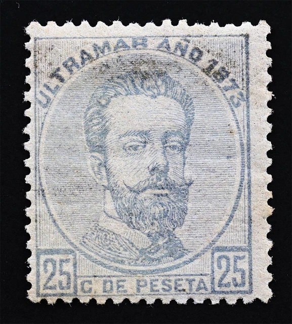 Amadeo I - 25 Cent 1871. Antillen, " Übersee " Neu Gummistiefel Original