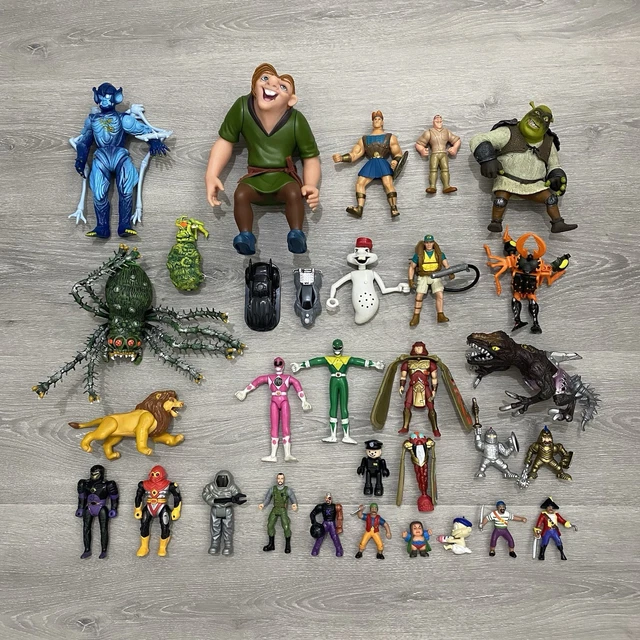 VINTAGE ACTION FIGURE Lot Bulk Mixed Assorted Various 80s 90s ...