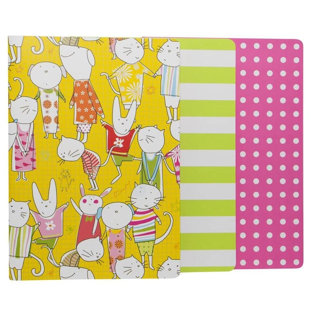 Animal Playdate Cahier, Set of 3 - A5