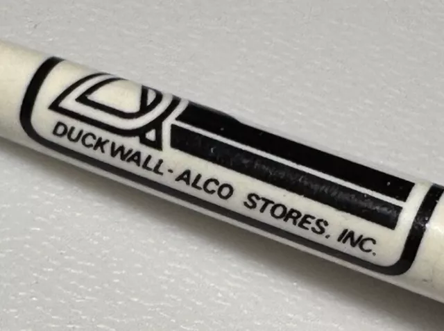 Vintage Duckwall Alco Stores Discount Retail Chain Retailer Shop Advertising Pen