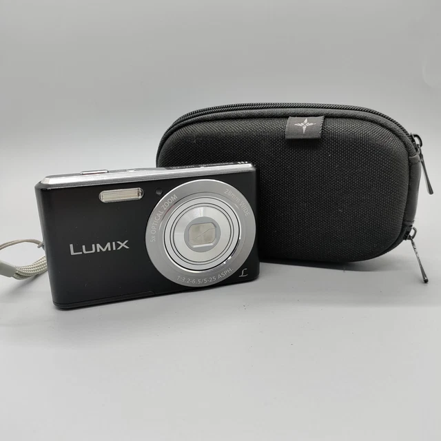 Panasonic Lumix DMC-F5 14.1MP Compact Digital Camera Black Tested