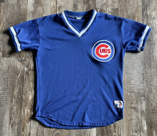VINTAGE CHICAGO CUBS Rawlings Jersey Youth Large Pinstripe Womens