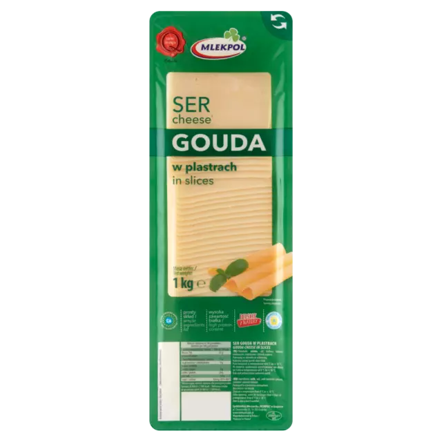 Mlekpol Ser Gouda W Slicrach 1 Kg