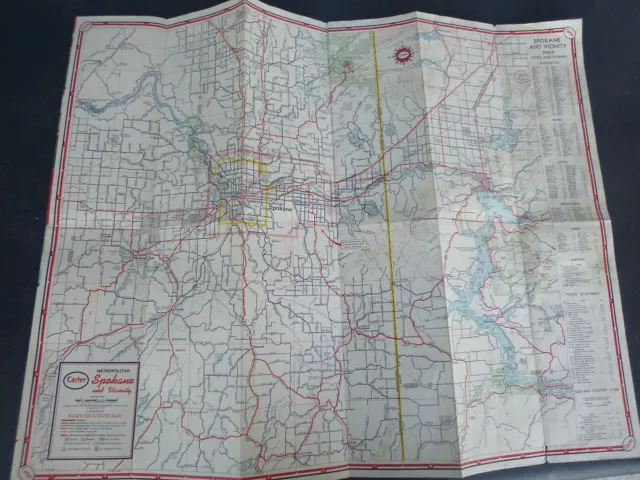 1959 Spokane street  map Carter  oil gas metro roads Opportunity 3