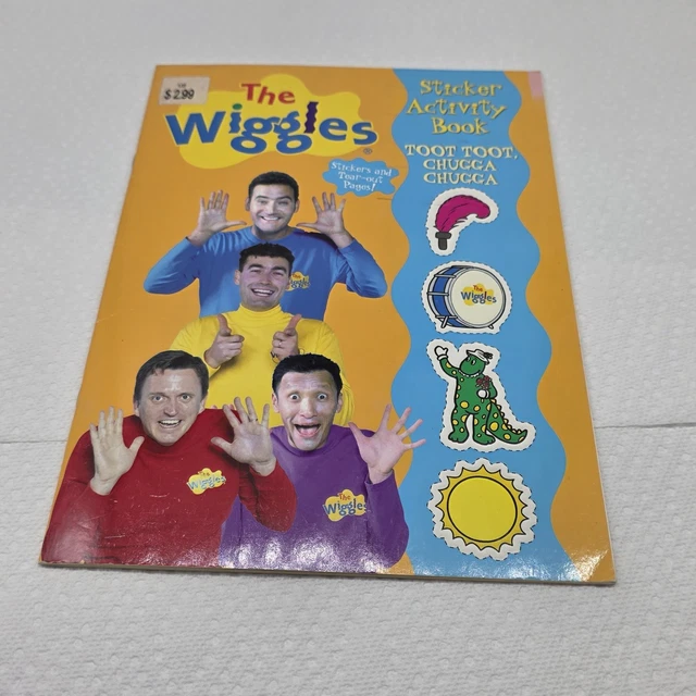 THE WIGGLES 2004 Sticker Activity Book Orig Cast Toot Toot Chugga ...