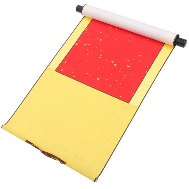 Rouleau De Papier De Riz Vierge Suspendu - 38x10 Cm - Parchemin Pour Calligraphie, Peinture Chinoise - Beige - 5