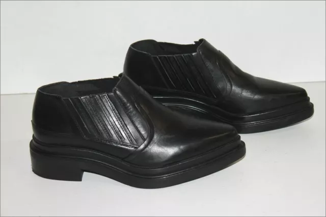 ZARA WOMEN BOOTS Pointues Cuir Noir Doubl es Cuir T 38 TTBE EUR 54