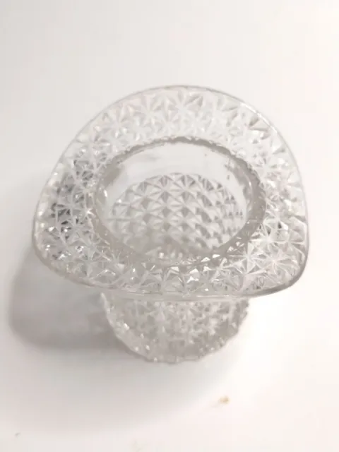 ANTIQUE 1886 EAPG Fine Cut Hat Clear Glass Toothpick Holder $19.99 ...
