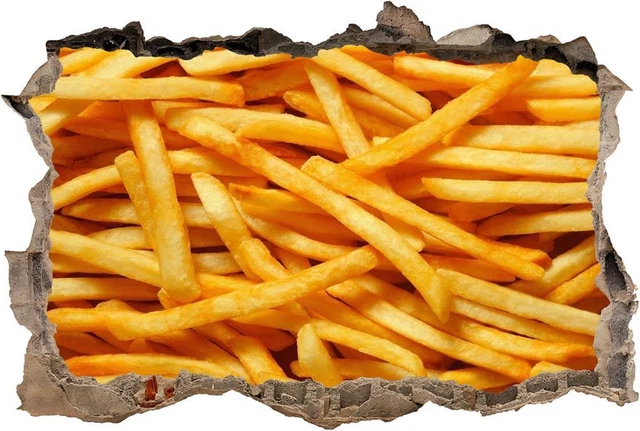 French Fries Smashed Wall Sticker Graphic Decal Home Decor Art Mural Food FS