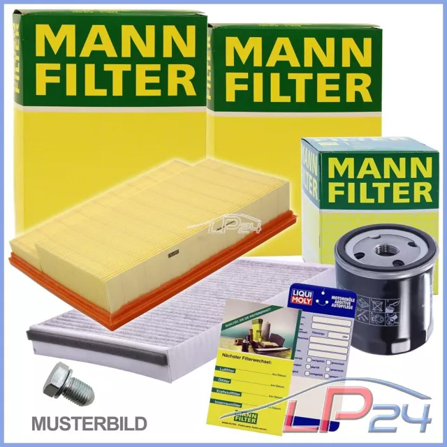 Mann-Filter Kit Filtre À Huile Air Habitacle Pour Vw Multivan Transporter T5 2.0