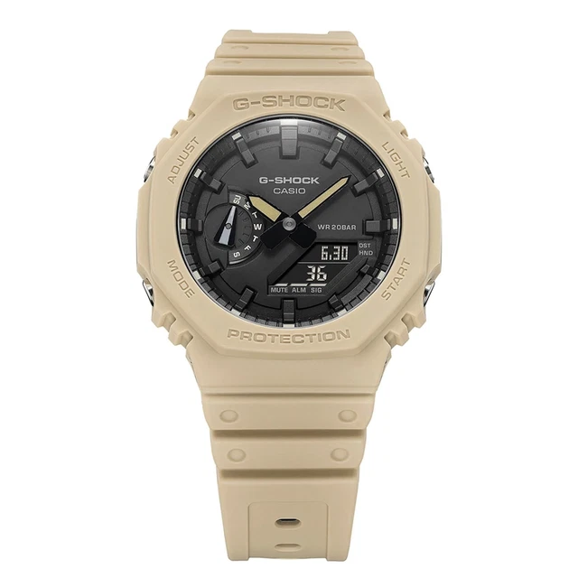 G-Shock GA-2100-5AER Ottagonale Serie Beige Polso 2