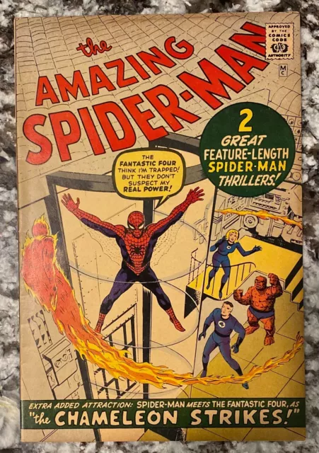 The Amazing Spider-Man #1 Marvel 1966 Fine+  Golden Record Comic Reprint