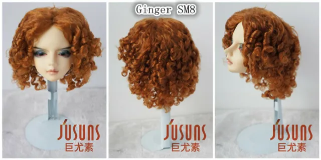 JD001 1/6 1/4 1/3 Curly BJD Wig MSD SD Blythe Doll Hair For All Sizes Doll Wigs 3