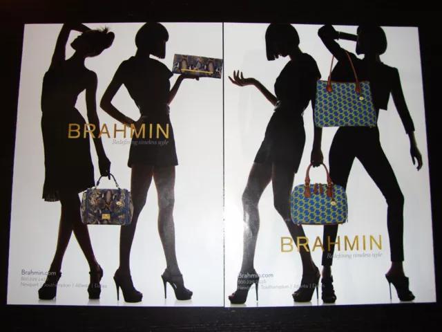 BRAHMIN Handbags 6-Page PRINT AD Fall 2011 women's silhouette legs ankles feet