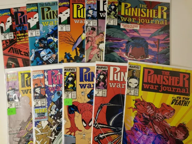Punisher War Journal Comic lot of 10 VF- *Specific Issues In Description*
