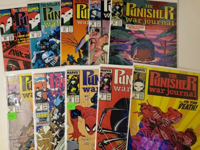 Punisher War Journal Comic lot of 10 VF- *Specific Issues In Description*