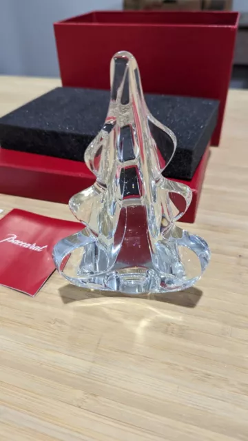 New Baccarat Crystal Noel Christmas Tree Sapin Des Forest New In Box.  Signed