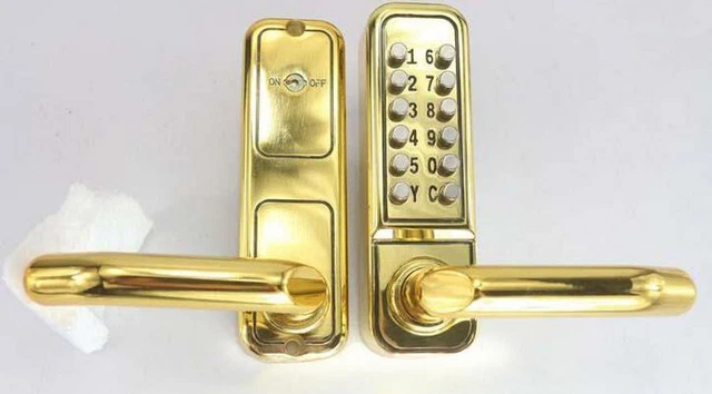 Door Lock Easy To Change Code Keyless Door Entry Waterproof Mechanical Gate Lock