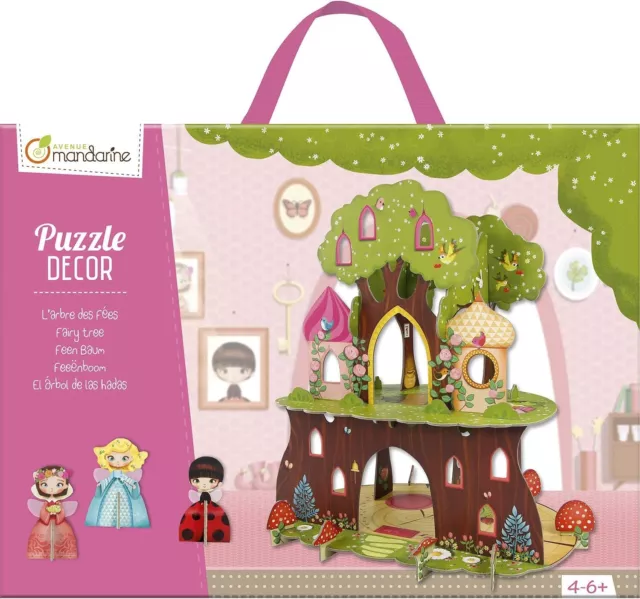 Avenue Mandarine 'Puzzle Decor' 3D Scene Playset - Fairy Tree (Ages 4-6+)