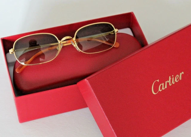 Occhiali da sole Cartier Orfy anni '90 ref. T8200207 Collezione cerchio sottile TOP!!