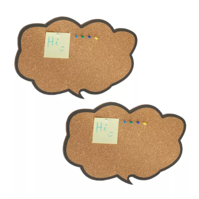 2 tableros de corcho nube de pensamiento Tablón anuncios Corcho pared con pins