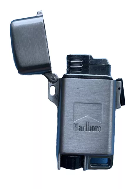 Briquet à Gaz Marlboro Rechargeable / Steel Marlboro Lighter / Collector Vintage 2
