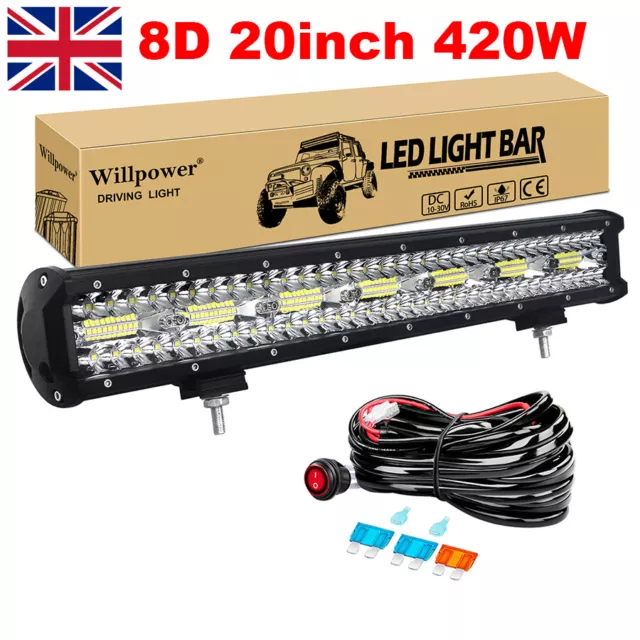 Willpower 18W 36W 72W 108W Offroad LED Bar 4 20 Inch Driving